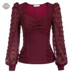 Chemise élégante à manches délicates