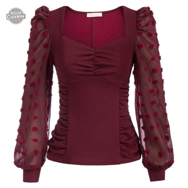 Chemise élégante à manches délicates