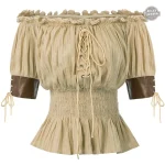 Top Vintage - Femme d' Antan en blouse élégante