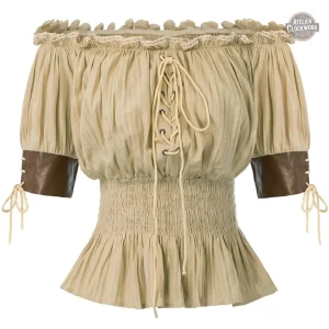 Top Vintage - Femme d' Antan en blouse élégante