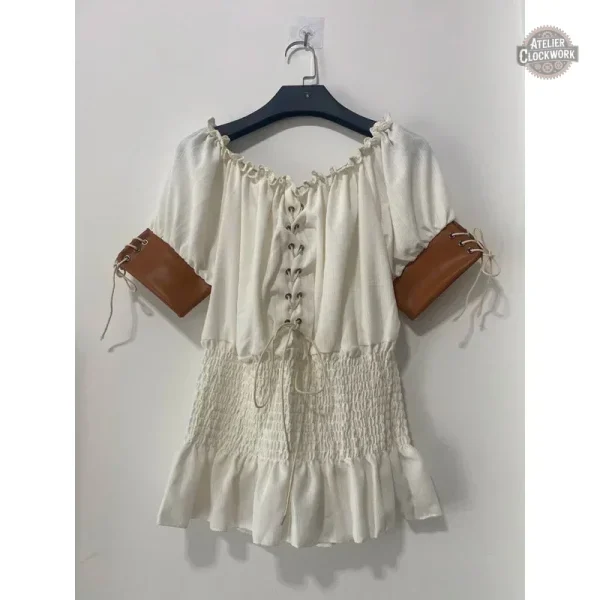 Blouse victorienne femme avec style rétro