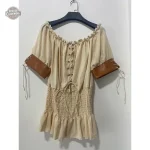 Chemise vintage féminine à manches longues