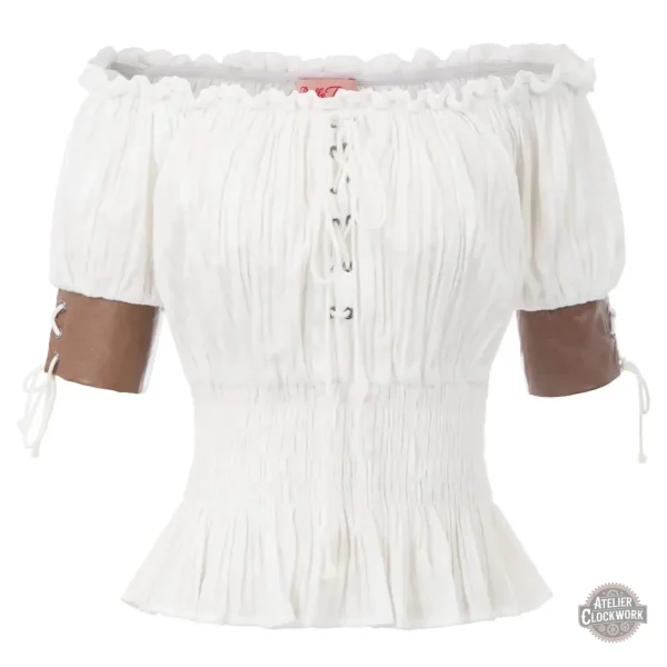 Chemise élégante pour un look d'antan féminin