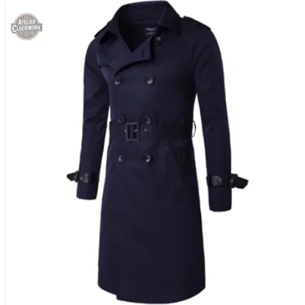 Trench coat steampunk élégant en coupe vintage