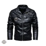 Veste dandy homme en cuir
