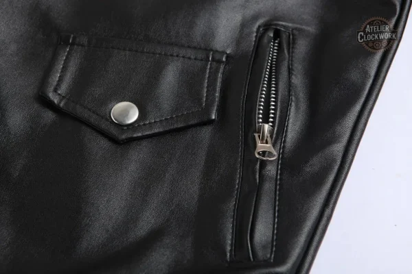 Veste punk en cuir pour une allure unique