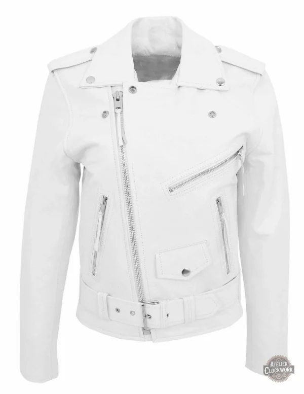 Veste en cuir PU pour homme moderne