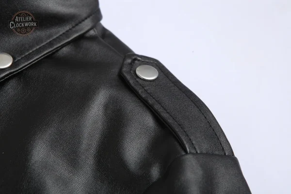 Veste en cuir PU pour style steampunk