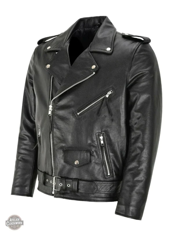 Veste de moto pour homme élégant