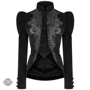 Veste steampunk femme, design gothique chic