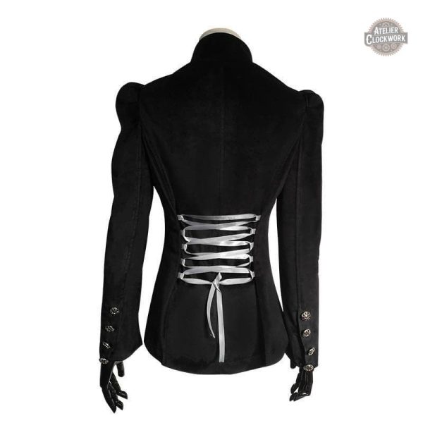 Veste Milady, fusion de mode gothique et steampunk