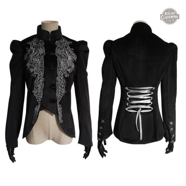 Veste gothique pour femme, allure vintage moderne