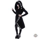 Veste longue femme, mélange de punk et steampunk