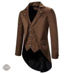 Redingote steampunk élégante pour homme