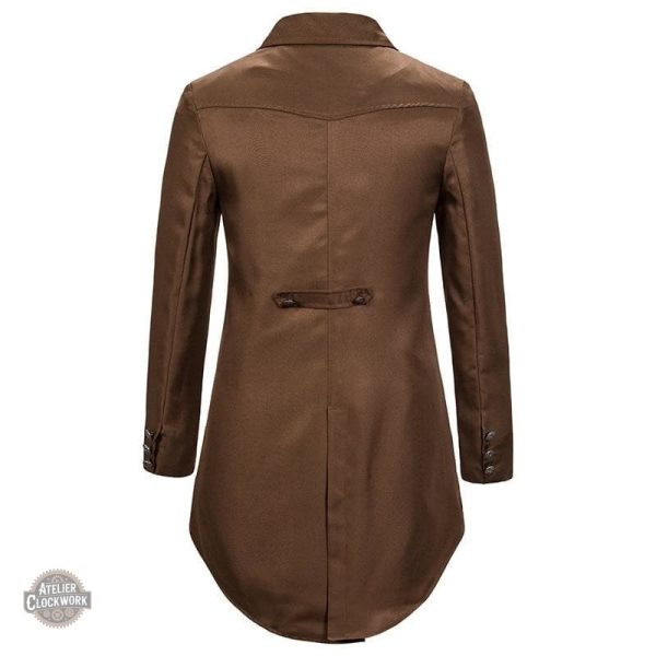 Manteau vintage homme style redingote