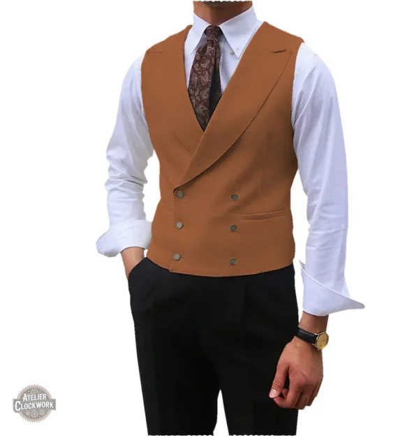 Veste dandy sans manches, look sophistiqué