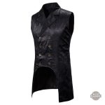 Détails raffinés de la veste sans manches steampunk