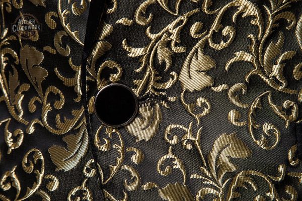 Veste dorée pour homme alliant élégance et originalité