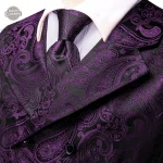 Veston homme violet, collection gilet costume