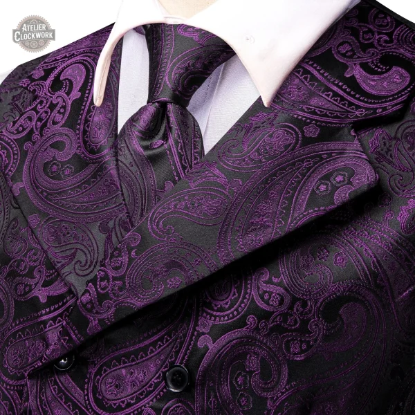 Veston homme violet, collection gilet costume