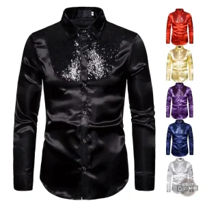 Chemise Steampunk dandy en satin élégant